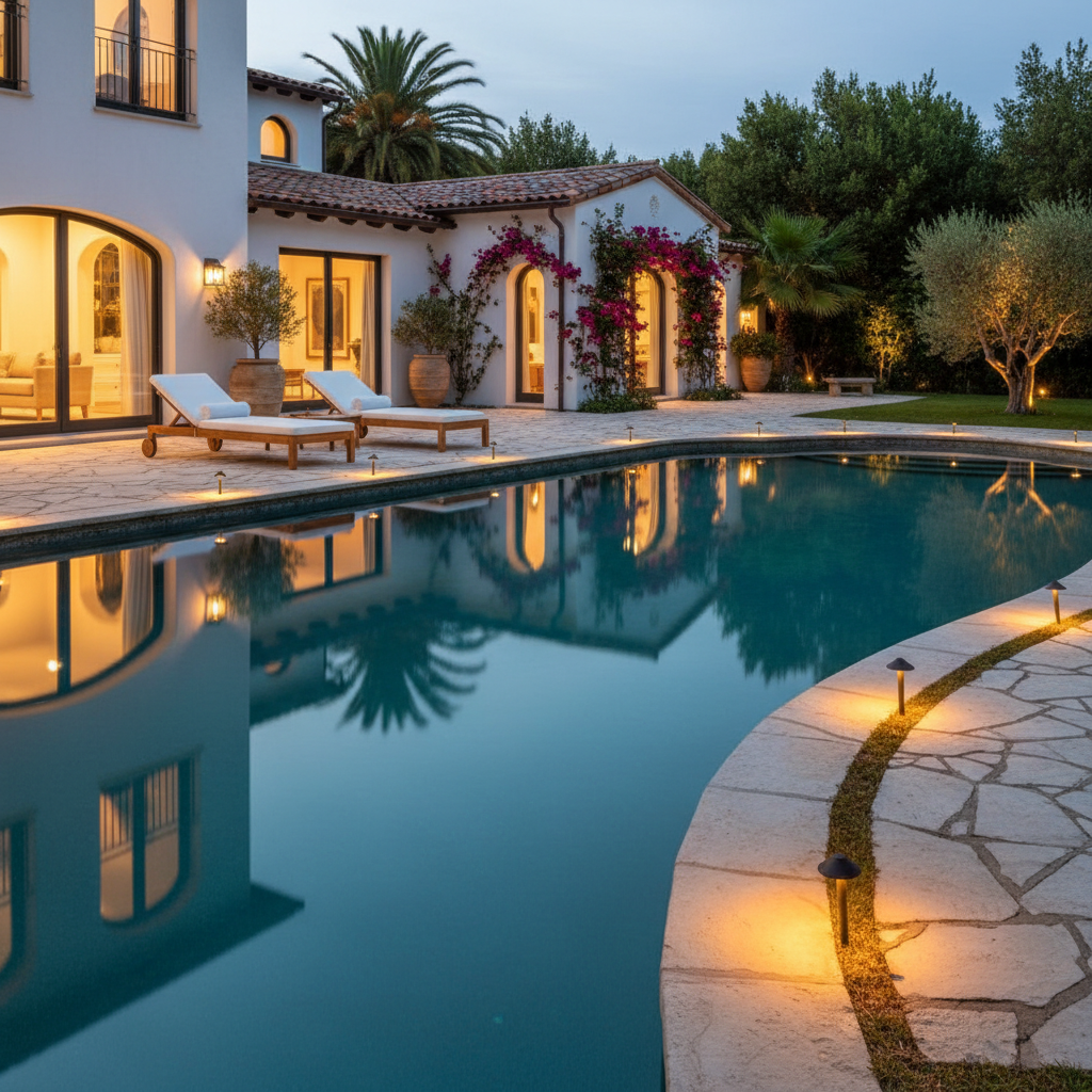 Outdoor Pool Lighting: In or Around?