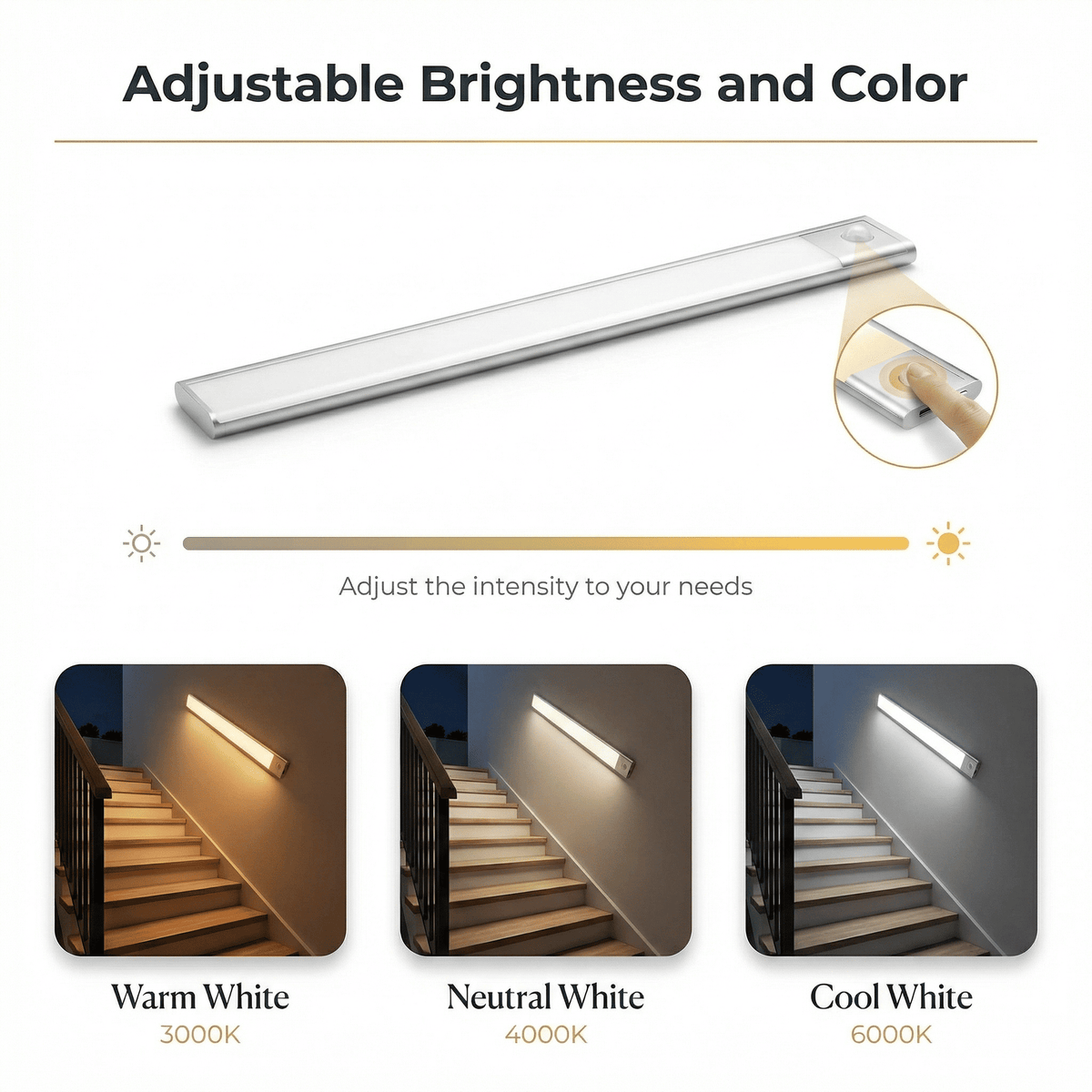 Movement 3.0™ | Wireless LED light for stairs and hallways